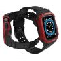 Hurtel Protect Strap Band for Watch 38 / 40 / 41mm Armored Case Strap Black, Red