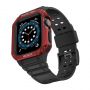 Hurtel Protect Strap Band for Watch 38 / 40 / 41mm Armored Case Strap Black, Red
