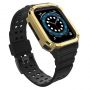 - Hurtel Protect Strap Band for Watch 38 / 40 / 41mm Armored Case Strap Black, Gold