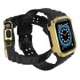 Hurtel Protect Strap Band for Watch 38 / 40 / 41mm Armored Case Strap Black, Gold