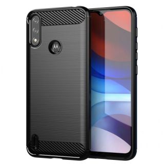 -&nbsp;Hurtel Carbon Case Flexible Cover Sleeve Motorola Moto E7i Power black