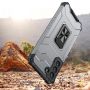 Hurtel Crystal Ring Case tough hybrid cover + magnetic holder for Samsung Galaxy S22 +  S22 Plus  black