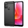 - Hurtel Carbon Case Flexible case cover Motorola Moto G Power 2022 black
