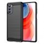 - Hurtel Carbon Case flexible cover for Motorola Moto G Stylus 2022 black
