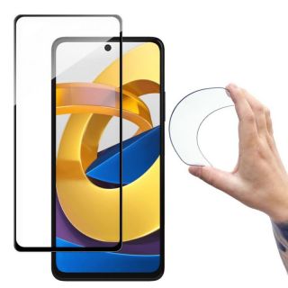 -&nbsp;Wozinsky Wozinsky Full Cover Flexi Nano Glass Film Tempered Glass With Frame Xiaomi Poco M4 Pro 5G Transparent