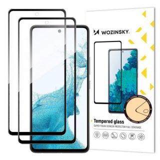-&nbsp;Wozinsky Wozinsky 2x Set Super Tough Full Glue Tempered Glass Full Screen with Frame Case Friendly Samsung Galaxy A53 5G Black