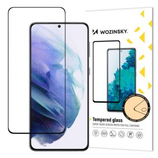 -&nbsp;Wozinsky Wozinsky super durable Full Glue tempered glass full screen with frame Case Friendly Samsung Galaxy S22 black