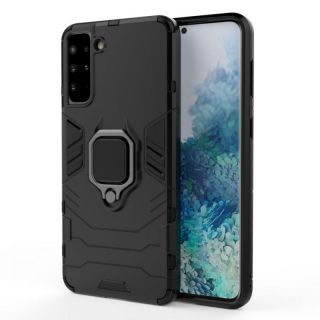 -&nbsp;Hurtel Ring Armor tough hybrid case cover + magnetic holder for Samsung Galaxy S22 +  S22 Plus  black