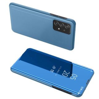 -&nbsp;Hurtel Clear View Case flip cover for Samsung Galaxy A73 blue