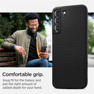 -&nbsp;Spigen Spigen Liquid Air Case for Galaxy S22 Matte Black