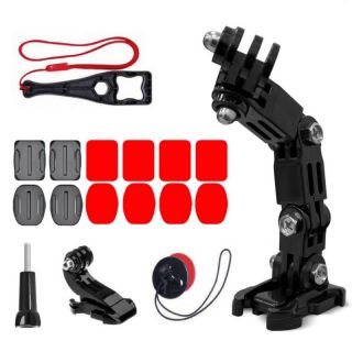 -&nbsp;Hurtel GoPro set of helmet mounting accessories for GoPro, DJI, Insta360, SJCam, Eken sports cameras  GoPro Cycling Helmet Chin Holder