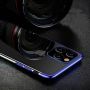 Hurtel Clear Color case gel cover case with metallic frame Xiaomi Redmi Note 11 Pro 5G  /  11 Pro blue