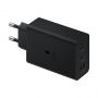 Samsung charger 2x USB Type C  /  USB PPS, Power Delivery PD 65W, QC 3.0, AFC, FCP black  EP-T6530NBEGEU