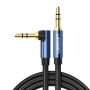 - Ugreen Ugreen angled AUX cable 2 x mini jack 3.5 mm 1m blue  AV112