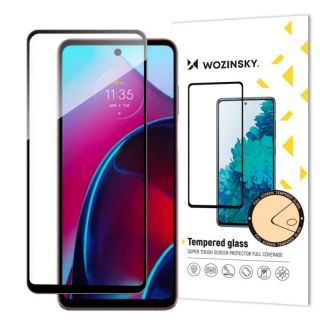 -&nbsp;Hurtel Wozinsky Full Glue Tempered Glass Motorola Moto G Stylus 2022 9H Full Screen Tempered Glass with Black Frame