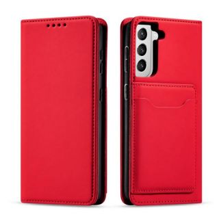 -&nbsp;Hurtel Magnet Card Case for Samsung Galaxy S22 +  S22 Plus  Pouch Wallet Card Holder Red