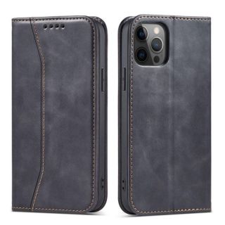 -&nbsp;Hurtel Magnet Fancy Case Case for iPhone 12 Pro Max Pouch Wallet Card Holder Black