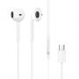 - Dudao USB Type-C connecto Stereo Headset New ergonomic earplugs design X3C White