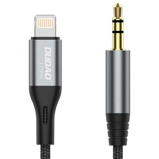 -&nbsp;Dudao 1 m Lightning  male  || mini jack 3.5 mm  male  Gray
