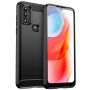 - Hurtel Carbon Case Flexible Cover Sleeve Motorola Moto G Play 2022 black