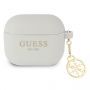 GUESS GUA3LSC4EG AirPods 3 cover grey / grey Silicone Charm 4G Collection