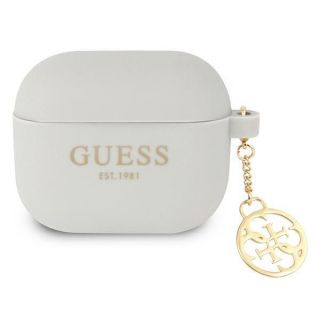 GUESS&nbsp;GUA3LSC4EG AirPods 3 cover grey / grey Silicone Charm 4G Collection