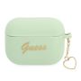GUESS GUAPLSCHSN AirPods Pro cover green / green Silicone Charm Heart Collection