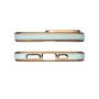 Hurtel Lighting Color Case for Xiaomi Redmi Note 11 gel cover with gold frame mint