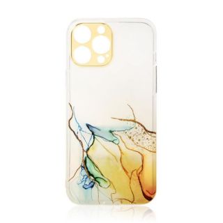-&nbsp;Hurtel Marble Case Cover for Samsung Galaxy A12 5G Gel Cover Orange Marble