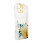 Hurtel Marble Case Cover for Xiaomi Redmi Note 11 Pro Gel Cover Orange Marble