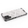 Hurtel Honeycomb case armored cover with a gel frame for Samsung Galaxy M53 5G transparent