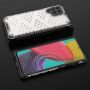 Hurtel Honeycomb case armored cover with a gel frame for Samsung Galaxy M53 5G transparent