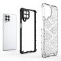 Hurtel Honeycomb case armored cover with a gel frame for Samsung Galaxy M53 5G transparent