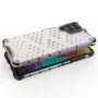 Hurtel Honeycomb case armored cover with a gel frame for Samsung Galaxy M53 5G transparent