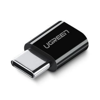 -&nbsp;Ugreen adapter micro USB to USB Type C adapter black  30391  Black