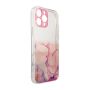 Hurtel Marble Case for iPhone 12 Pro Gel Cover Marble Pink