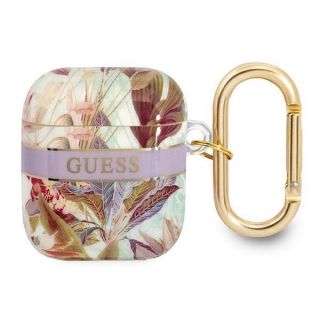 GUESS&nbsp;GUA2HHFLU AirPods cover purple / purple Flower Strap Collection