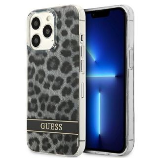 GUESS&nbsp;GUHCP13LHSLEOK iPhone 13 Pro  /  13 6.1" grey / grey hardcase Leopard