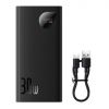 Bezvadu ierīces un gadžeti Baseus Adaman2 power bank with digital display 10000mAh 30W 2 x USB  /  1x US...» 