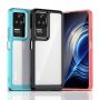 Hurtel Outer Space Case for Xiaomi Poco F4 5G cover with a flexible frame blue