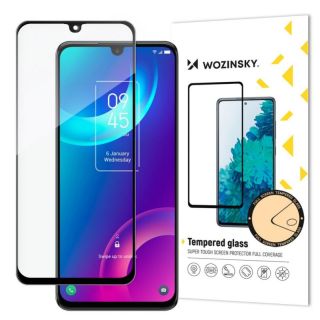 -&nbsp;Wozinsky Wozinsky Super Durable Full Glue Tempered Glass Full Screen With Frame Case Friendly TCL 30 5G Black
