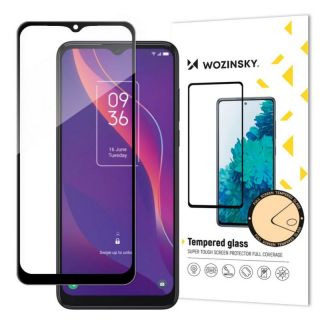-&nbsp;Wozinsky Wozinsky super tough Full Glue tempered glass full screen with frame Case Friendly TCL 306 black