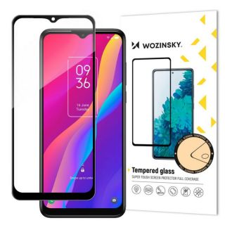 -&nbsp;Wozinsky Wozinsky super tough Full Glue tempered glass full screen with Case Friendly TCL 30E black frame