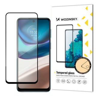 -&nbsp;Wozinsky Wozinsky Super Durable Full Glue Tempered Glass Full Screen With Frame Case Friendly Motorola Moto G42 Black