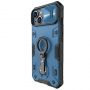 Nillkin Nillkin CamShield Armor Pro Magnetic Case iPhone 14 Plus Magnetic MagSafe Cover with Camera Protector Blue