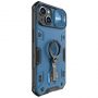 Nillkin Nillkin CamShield Armor Pro Magnetic Case iPhone 14 Plus Magnetic MagSafe Cover with Camera Protector Blue