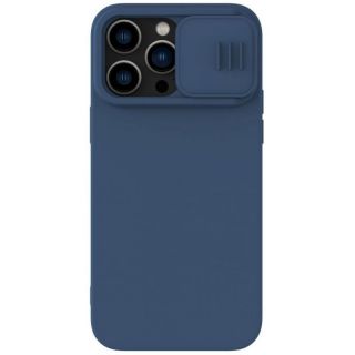 -&nbsp;Nillkin Nillkin CamShield Magnetic Silicone Case iPhone 14 Pro Max Magnetic MagSafe Cover with Camera Protector Blue