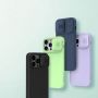 Nillkin Nillkin CamShield Magnetic Silicone Case iPhone 14 Pro Max Magnetic MagSafe Cover with Camera Protector Blue