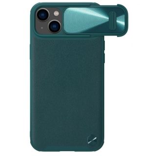 -&nbsp;Nillkin Nillkin CamShield Leather S Case iPhone 14 Plus case cover with camera cover green