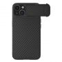 - Nillkin Nillkin Synthetic Fiber S Case iPhone 14 Plus case with camera cover, black
